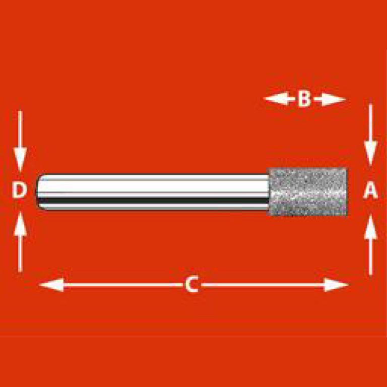 Borazon Grinding Point 1/8" shank Diamond Plating Australia